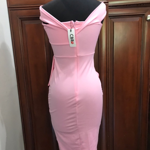 Pink CBR Fitted Dress - Picture 4 of 5